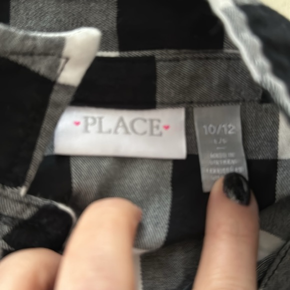 Girls Buffalo plaid dress - Picture 2 of 2